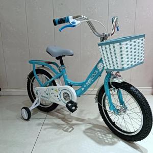 Quality High Carbon Steel Frame 14 Inch Kids Bike With Smooth Edges Blue Color wholesale