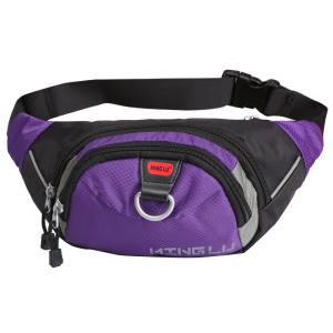 Quality MingLu Nylon Sports Waterproof Waist Bag Running Waist Pack Wear Resistance wholesale