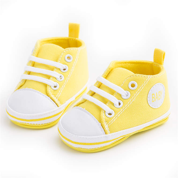 Wholesale Cheap soft-sole Canvas sport 0-2 years baby Newborn toddler shoes baby