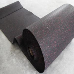 Quality Black Rubber Sports Flooring , Gym Sports Flooring Anti - Slip Feature wholesale
