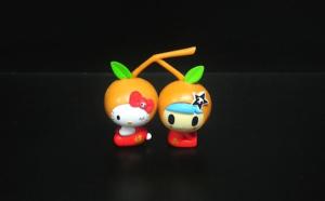 Quality Orange Fruit Custom Plastic Toys Hard Figure Lovely For Promotion Gift wholesale