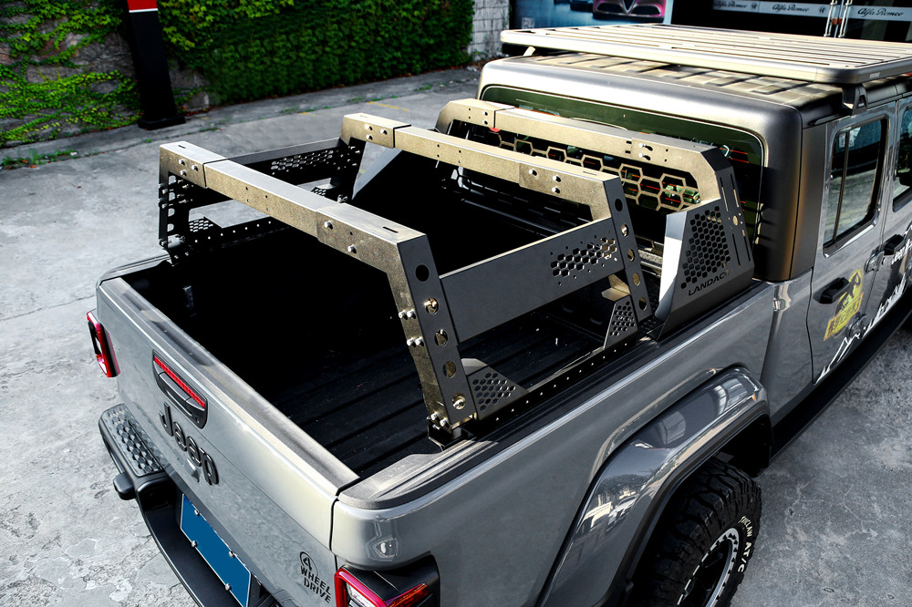 Upgrade Your Pickup's Functionality with Black Powder Coated Cargo Rack Roll Bar