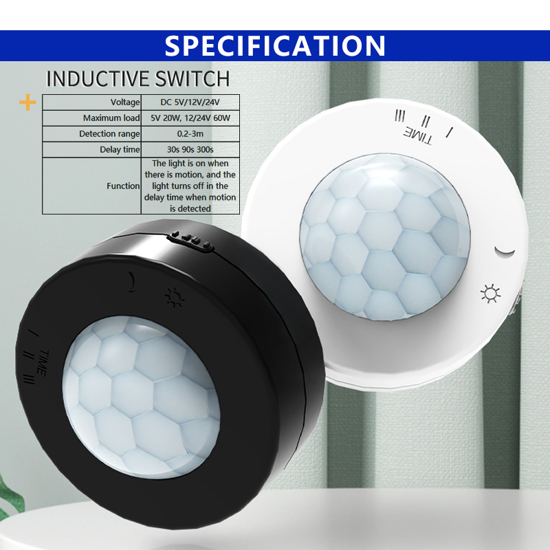 Body PIR Motion Sensor Switch Auto Delay For LED Strip Light