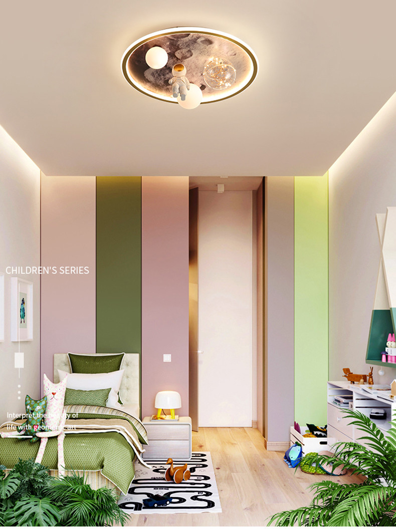 Modern Simple Ceiling Lights For Children's Room Boys Girls Designer astronaut Ceiling Light(WH-MA-293)