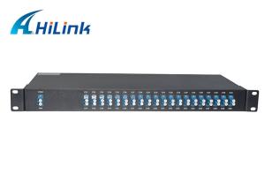 Quality 40 Channels Dual Fiber DWDM Mux Demux FMU 1U Rack Mount AAWG Passive Device wholesale