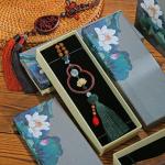 New paper rigid gift box silver jewelry box/bag bracelet necklace bracelet