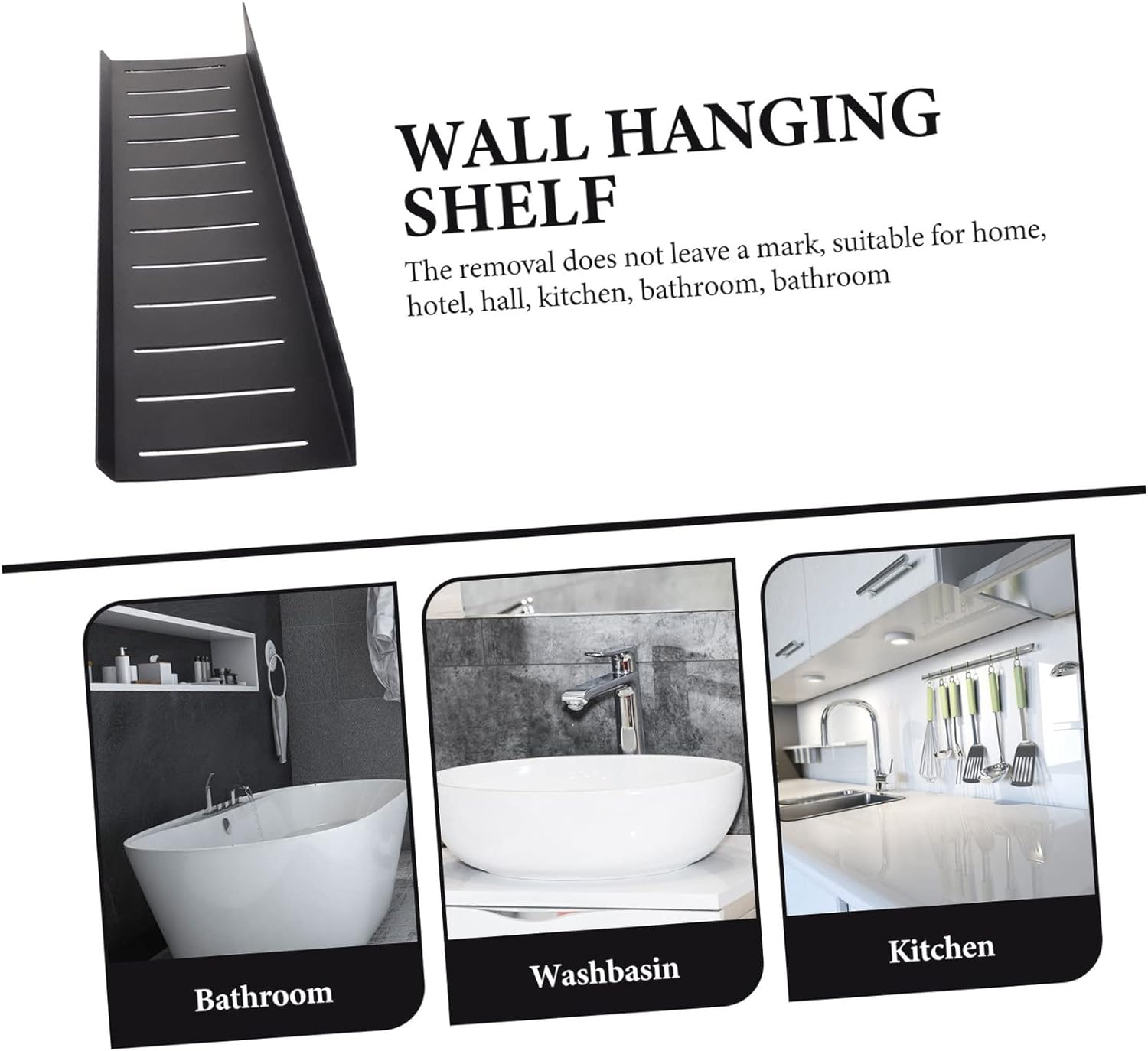 ISO9001 Rohs CE 16949 Metal Wall Mount Shelves for Bathroom Wall Storage Organization