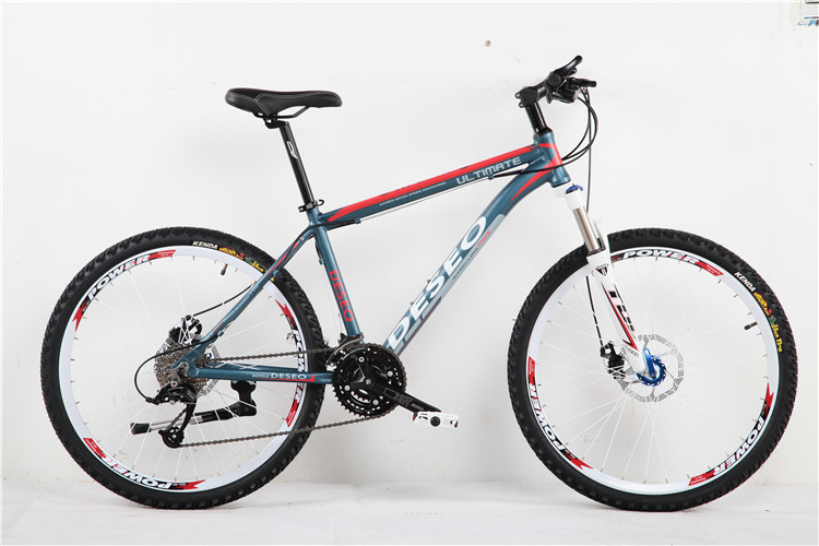 High grade hydraulic disc brake Shimano 24 speed 26 size aluminium alloy MTB with 24 hole spoke wheel