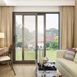 Custom Length Powder Coated Aluminum Profile Double Glasses Heat Insulation