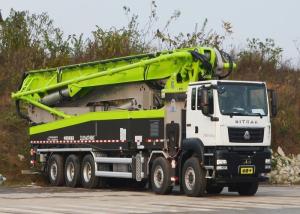 Quality 180CBM/H 66m New Concrete Pump Truck , 5 Axle Truck With Dual Hydraulic Oil Tank wholesale