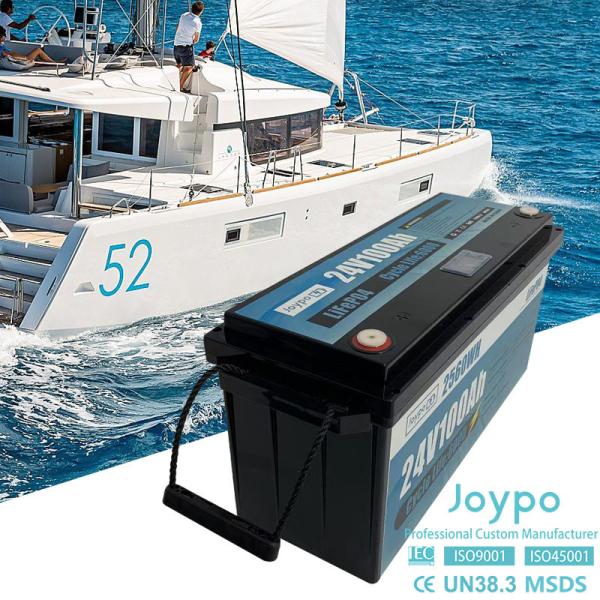Bluetooth Optional 24V Marine Boat Battery Deep Cycle For Trolling Motor