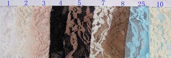 Scalloped Cotton Nylon Lace Fabric