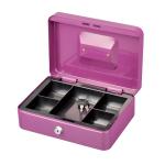 Coin Money Storage Safe Metal Cash Box Holder Suitcase With Lock Key Plate