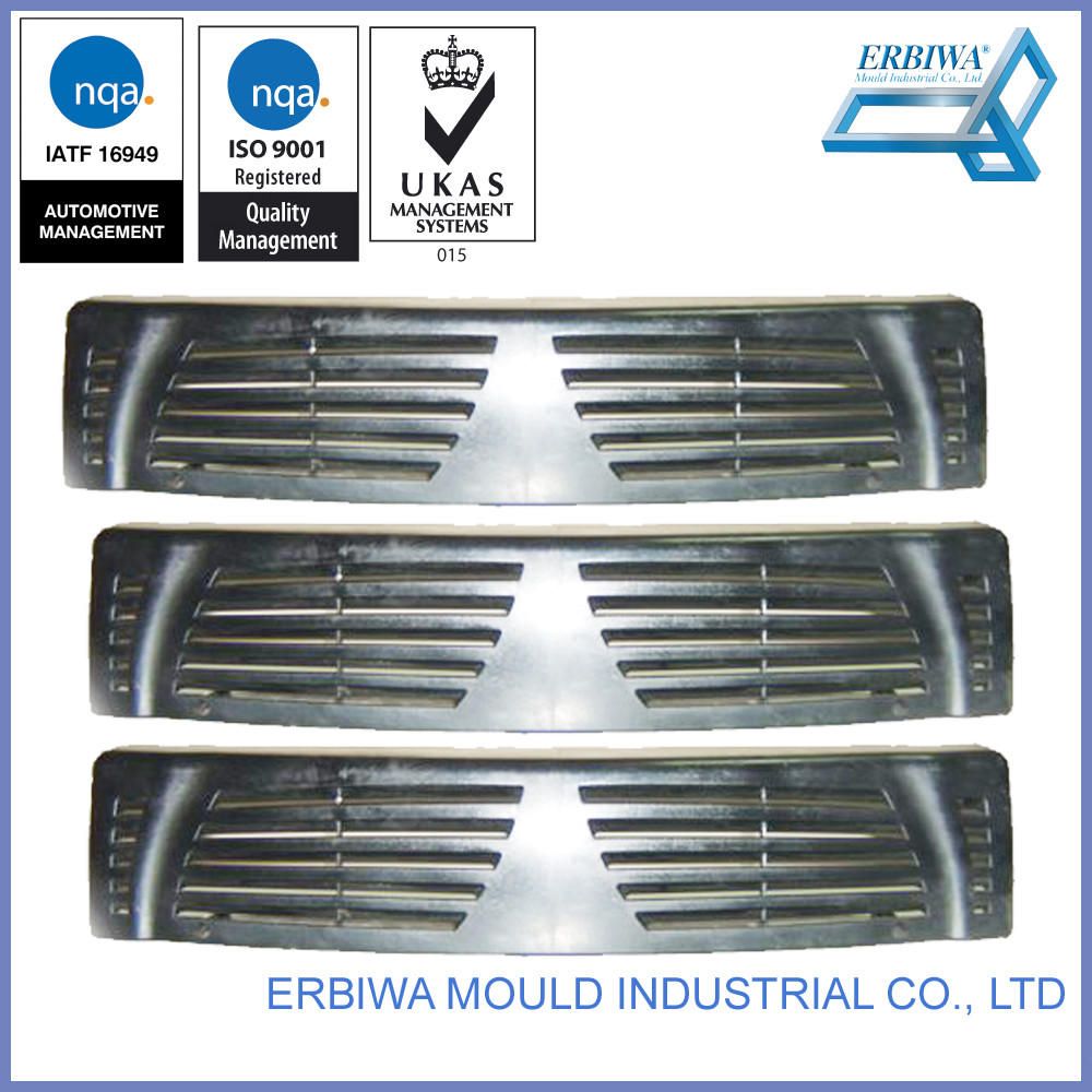 Car Griller Customed plastic Injection Mold For Black Exterior Trim Parts