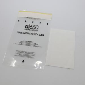Quality Transparent 95kpa Medical Biohazard Specimen Bag For Transport Packaging wholesale