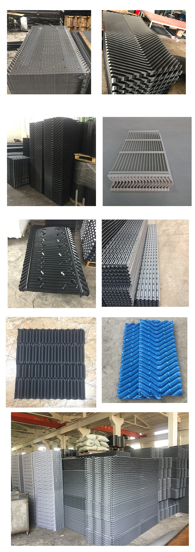 915mm 1220mm 1520mm Film Fill Cooling Tower PVC Fills Price 0.32-0.6mm