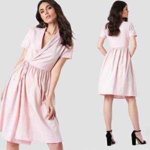 Quality 2018 New Arrivals Women Overlapped Midi Dress wholesale