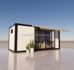 Hotel Accommodation 20ft Prefabricated Detachable House with Galvanized Steel