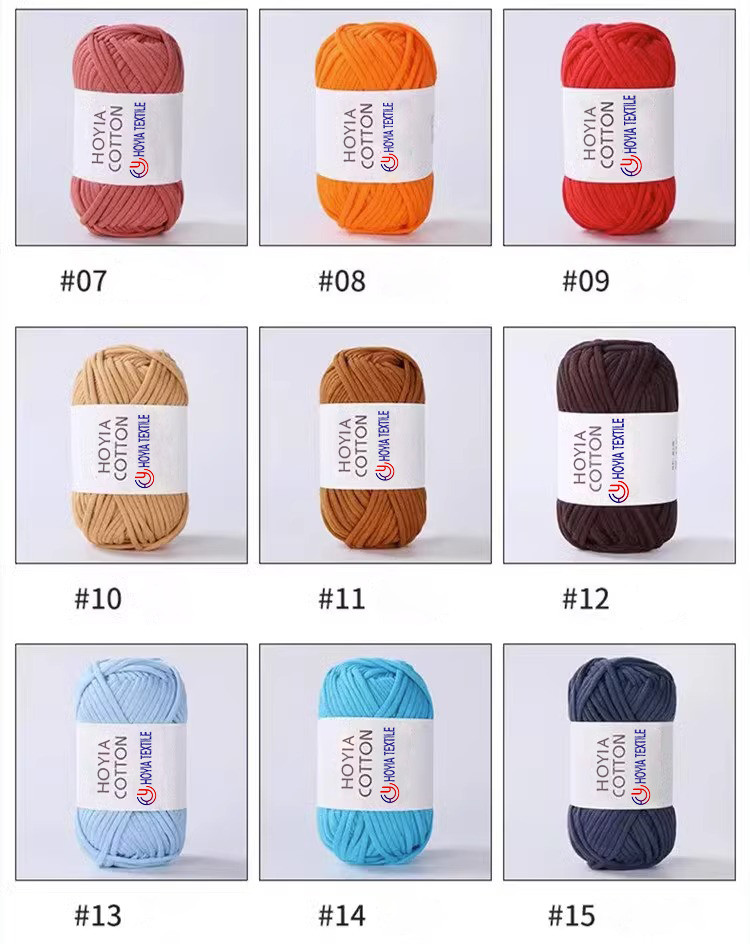 70% Cotton 30% Nylon Core Tape Yarn For Crafting And Crochet Beginners