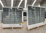 R290 Self Contained Insulated White Merchandiser Freezer With Swing Glass Door