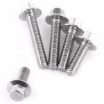 Durable Hex Head Bolt M6 / M8 Hex Flange Bolt 6h Tolerance Small Size ISO10664