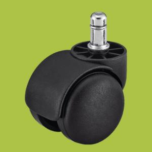 Quality high quality casters double wheel ring stem cabinet caster PA material wholesale