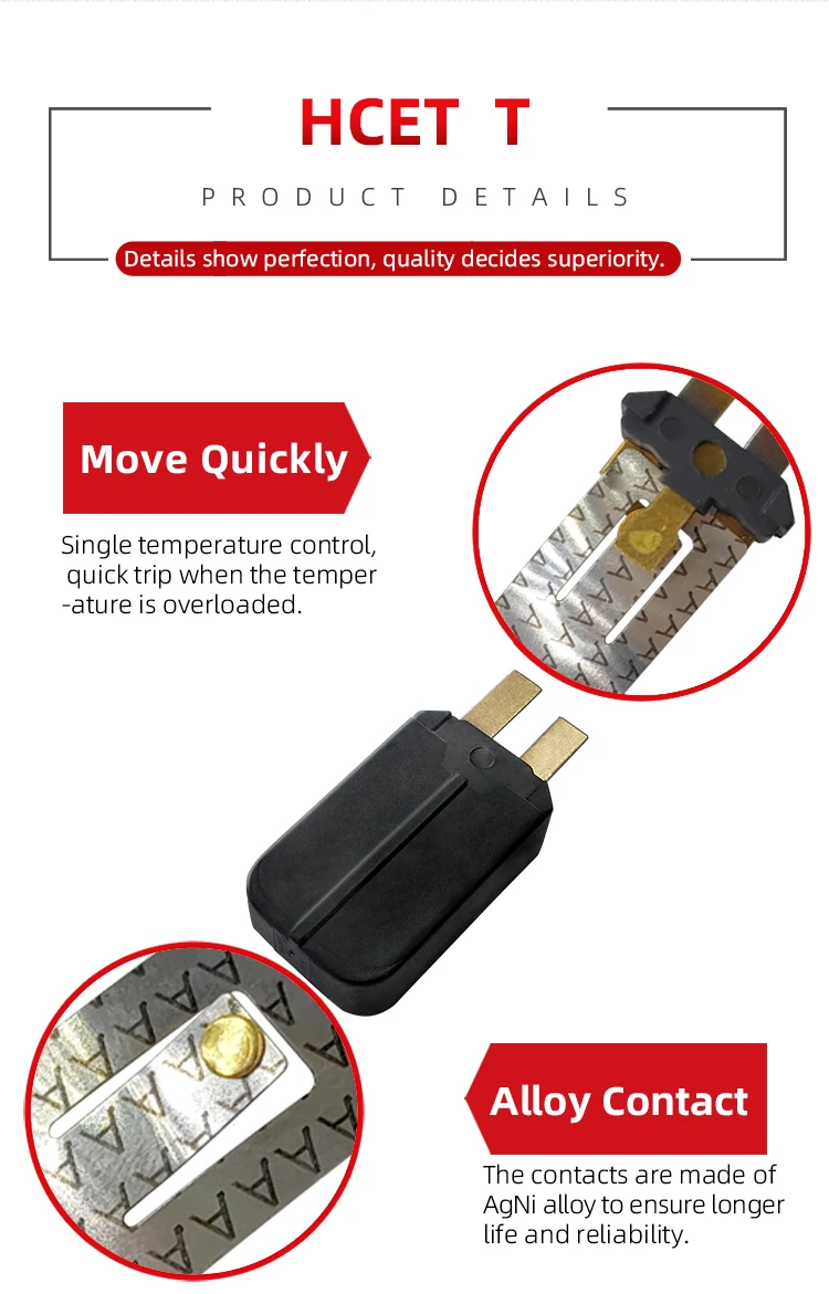 1A-80A Automotive Thermal Overload Protector Switch Motor Overcurrent Circuit Breaker