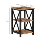 Wholesale Side Table with X-shape Steel Frame, Industrial Side Table, End Table,