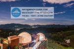 6m Diameter Custom Waterproof Soundproof Geodesic Igloo Clear Hotel Glamping