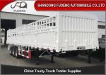 Semi Mechanical Suspension Steel 3 Axles Fence Cargo Trailer