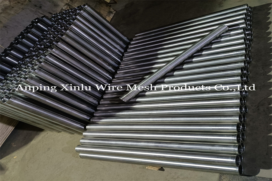 V Wire Duplex Steel Pipe SS316L Wrapped Tube Well Screen 0.1 - 30mm Slot