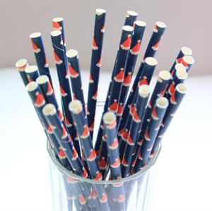 Quality Merry Christmas paper straws party chervon paper straws wholesale