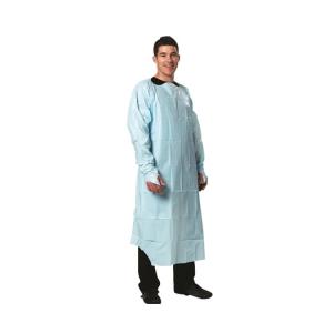 Quality Hospital Used Cloth Isolation Gown Disposable CPE Gown With Long Sleeves wholesale