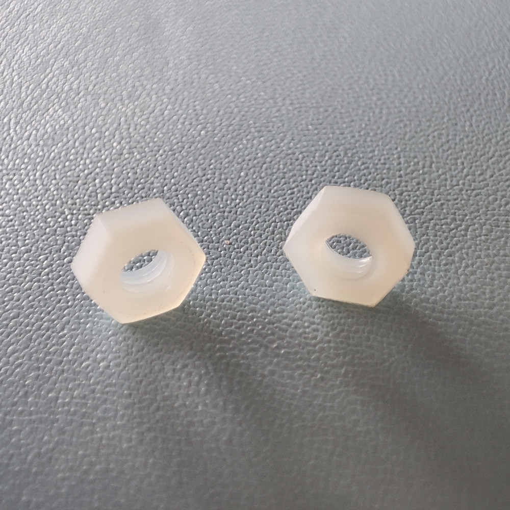 PEEK Plastic Hardware Products PTFE PP PPS PVC Nylon M4 Hexagon Nut
