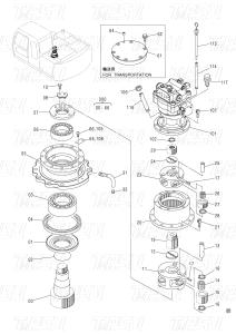 Quality Bolt On Steel Planetary Excavator Swing Gearbox Drive Catalog 9196343 ZX120 wholesale