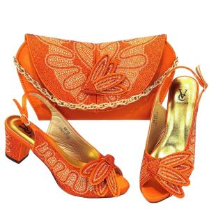 Quality Supoo Italian ladies shoes matching bags high heel wedding shoes for bridal /african lady wholesale