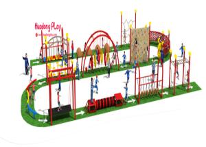 Quality Outside Kids Climbing Play Equipment For Children Park Obstacle Challenge wholesale