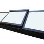 Rectangular Aluminum Skylights Heat Insulation Aluminium Roof Windows Remote