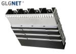 Heat Sink EMI Tabs SFP Cage Connector 1x4 Multiple Port SFP28 Cage