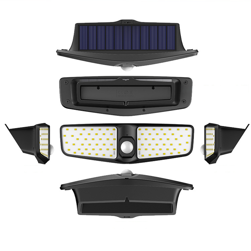 3.7V 1800mAh Garden Solar Lamp 220lm 100LED PIR Motion Sensor Lamp