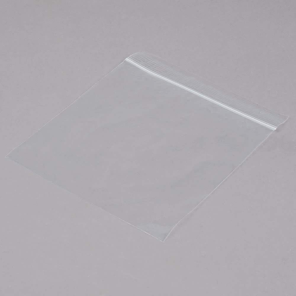 6" X 6" Seal Top Plastic Bags , Clear Colour​ Custom Printed Plastic Food Bags