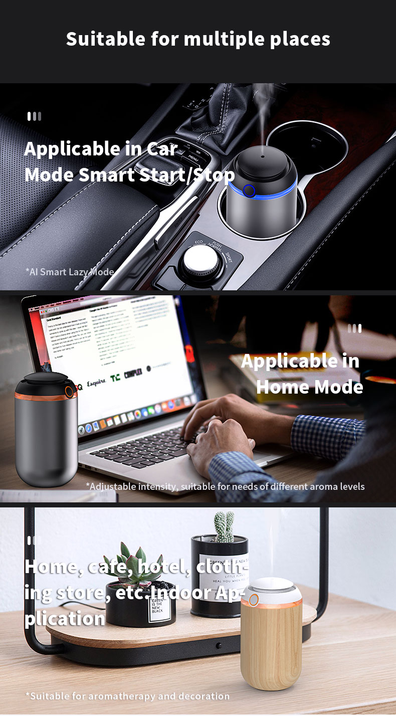HOMEFISH 5-10ml Smart Capsule Aroma Diffuser Automatic Scent Machine USB Power Supply