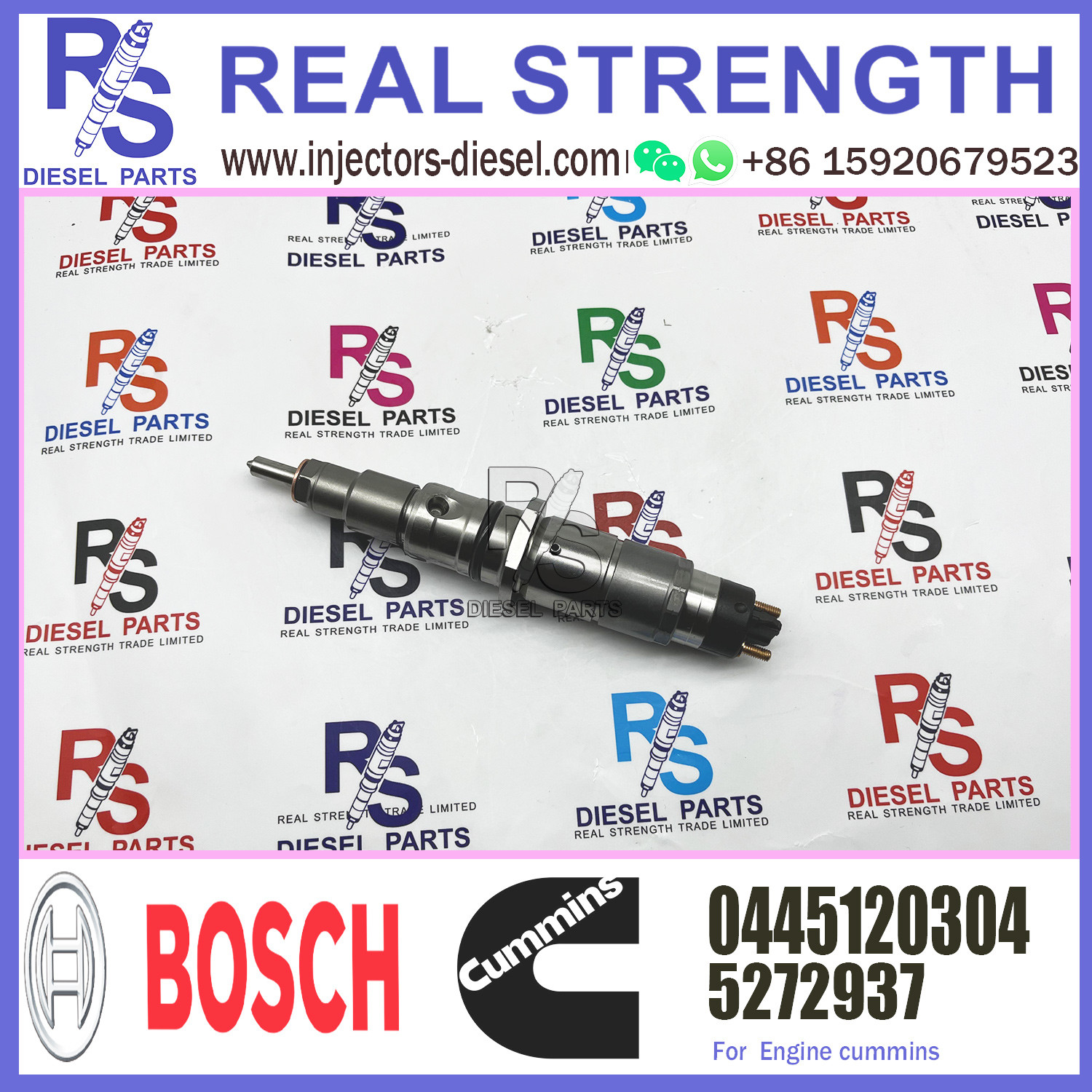 High quality Common Rail Fuel Injector 5272937 0445120304 for diesel engine fuel system