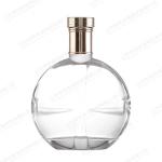 Vodka Hot Stamping Customized 700ml Xo Transparent Glass Wine Bottle with