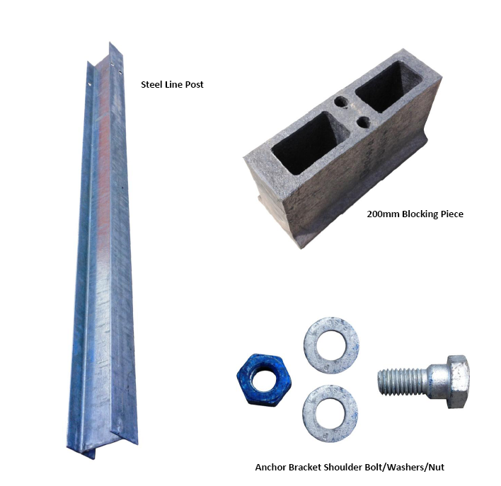 Galvanized Powder Coated Straight Barrier SKT Terminal End Wings Straight Barrier