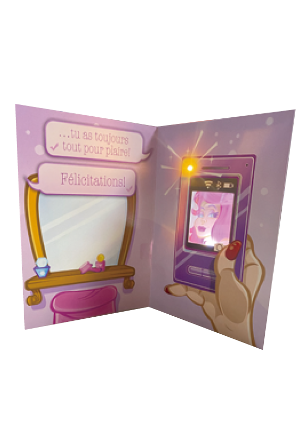 Custom Printing Musical Greeting Card Handmade With Mp4 Player
