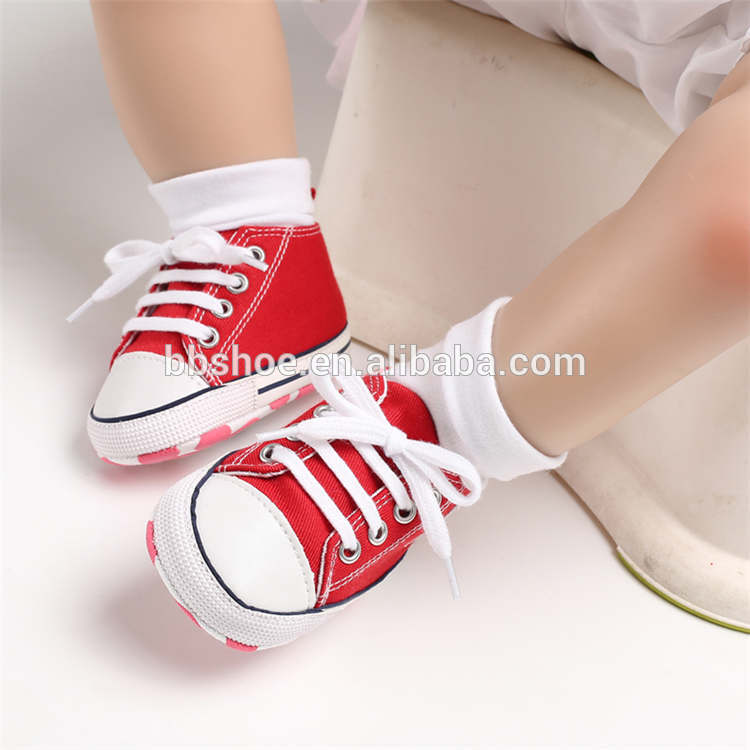 Designer wholesale Canvas shoes first Walker kids boy and girl crib Baby shoes