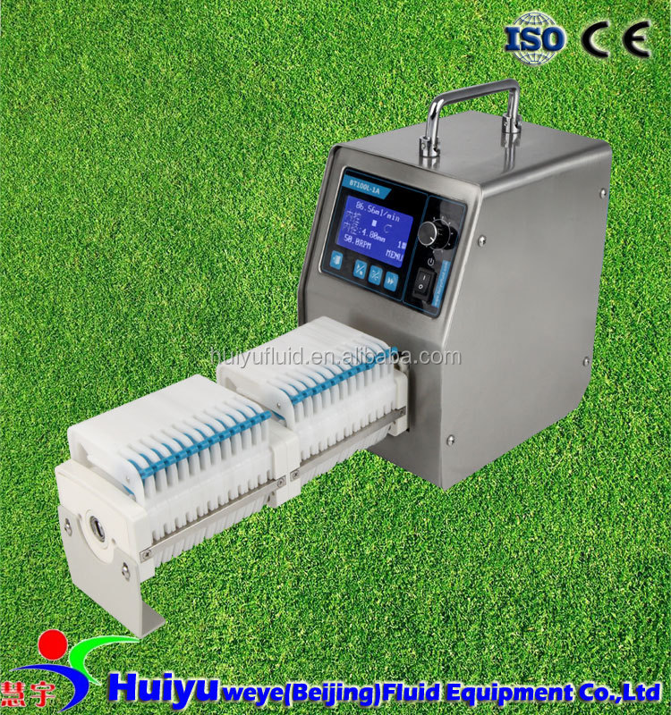 micro flow rate chemistry analyzing peristaltic pumps