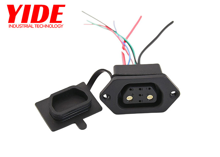 Battery Connectors 2+5pin Female Waterproof Connectors For E-Motorbike System