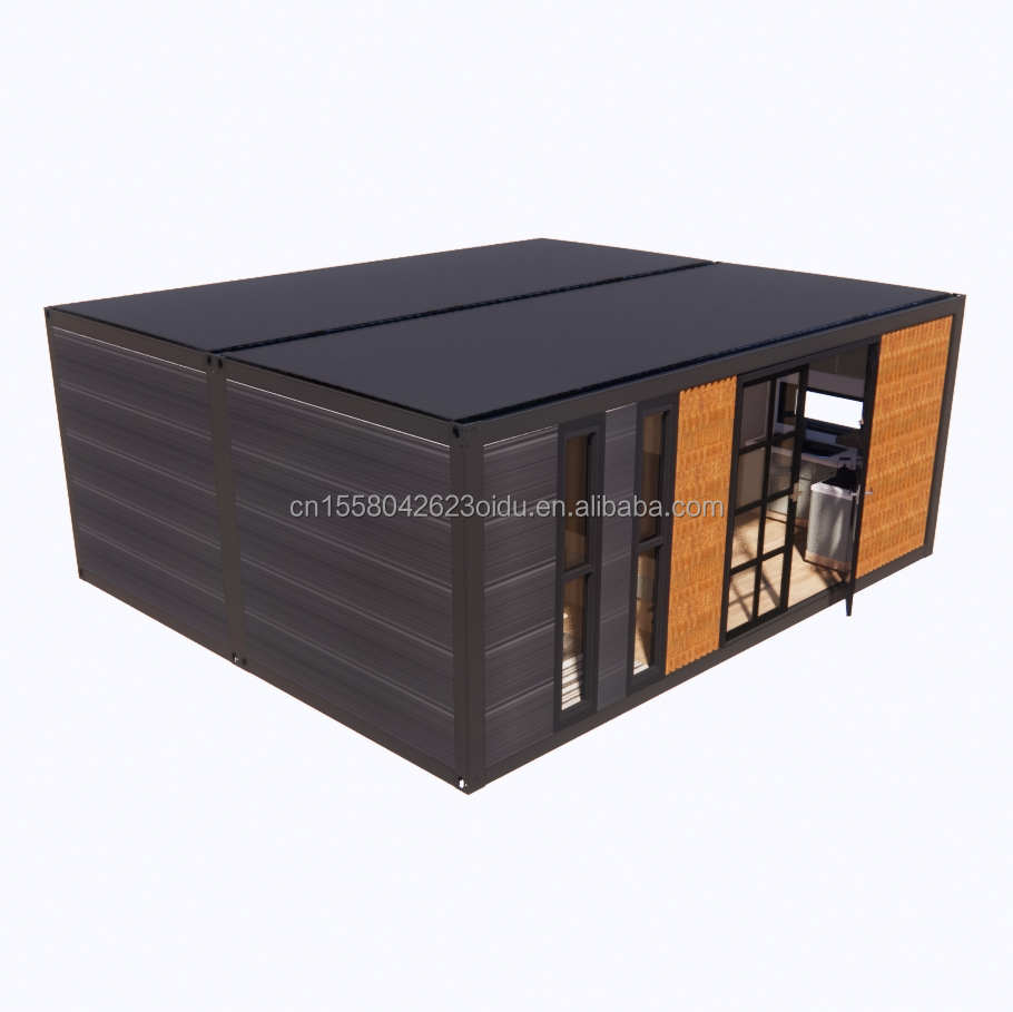 Luxury Modern Expandable Container Two-Storey Tiny Wooden Prefab House Buildings Hotel Apartment Steel Cabin Prefabricated Home